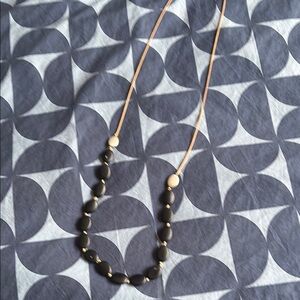 J. Jill Black and Tan Beaded Necklace